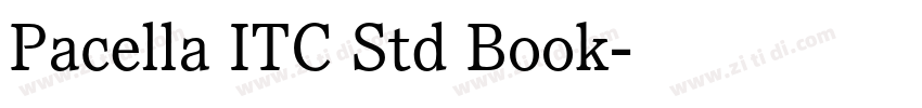 Pacella ITC Std Book字体转换